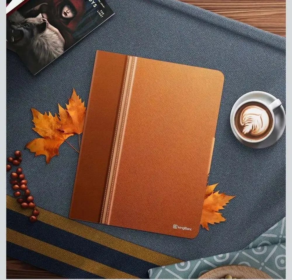 KingBlanc PU Leather Smart Folio Case for iPad Mini 7 (2024) & Mini 6 (2021) wit